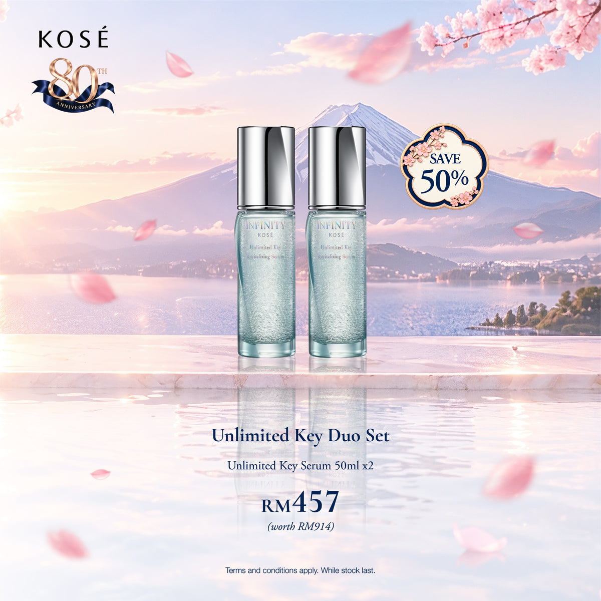 [80th Anniversary Special] Infinity Unlimited Key Serum Duo Set